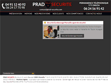 Tablet Screenshot of prad-securite.com